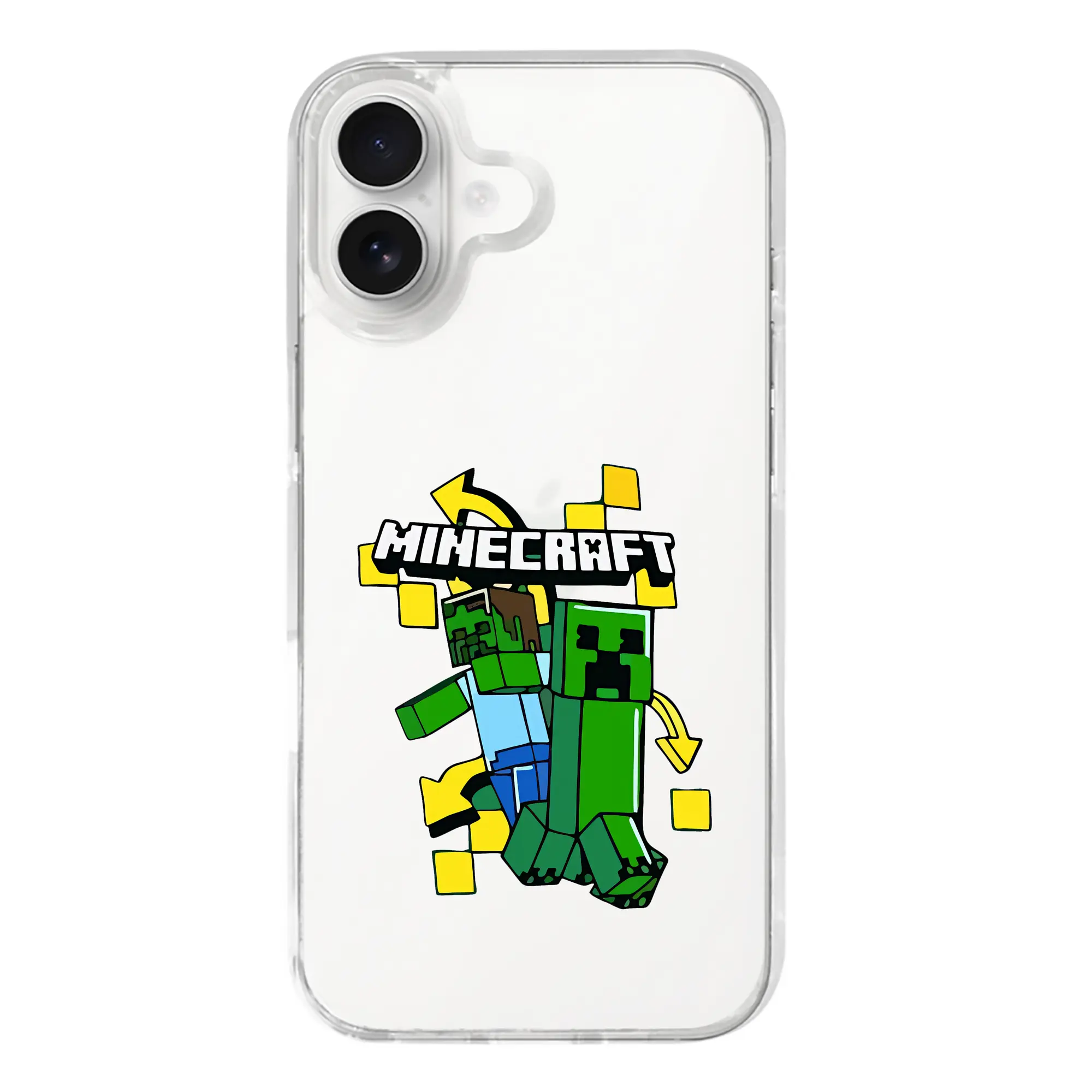 マイクラ グッズ  マイクラ - iPhone 17シリーズ 透明スマホケース – 薄型・耐衝撃・精密フィット保護カバー